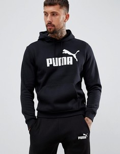 Худи черного цвета с логотипом Puma Essentials-Черный