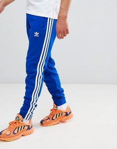 Синие джоггеры с 3 полосками adidas Originals adicolor CW2430-Синий