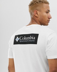 Белая футболка с принтом на спине Columbia North Cascades-Белый