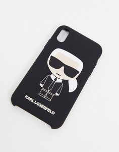 Чехол для iPhone Karl Lagerfeld karl ikonik-Черный