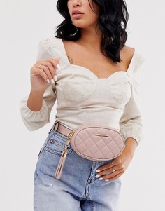 Стеганая сумка-кошелек на пояс Aldo-Розовый