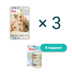 Подгузники детские Trudi ХL 15-30 кг + шампунь