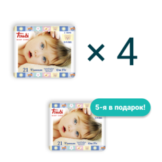 Подгузники детские Trudi №2 Mini 3-6 кг 4+1