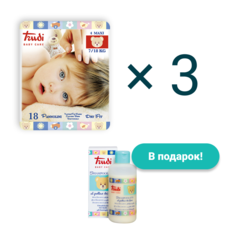 Подгузники детские Trudi Maxi 7-18кг + шампунь