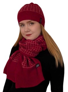 Комплект (шапка+шарф) женский Enrico Coveri ART-1075 красный