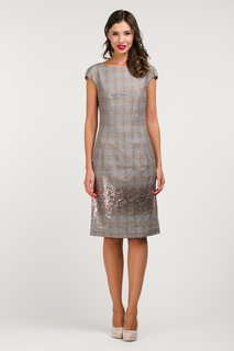 Платье женское Blumarine 9412 BLUMARINE FW17 серое 40 IT