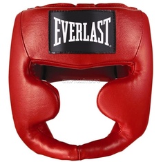 Шлем боксерский Everlast Martial Arts Leather Full Face, S-M, нат. кожа