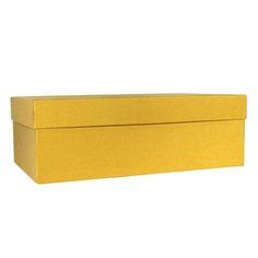 Коробка подарочная Made in Respublica 24 х 14 х 9,5 см, желтая