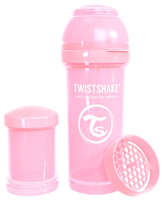 Антиколиковая бутылочка Twistshake для кормления пастельный розовый Pastel Pink 260 мл