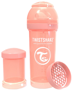 Антиколиковая бутылочка Twistshake для кормления пастельный персиковый Pastel Peach 260 мл