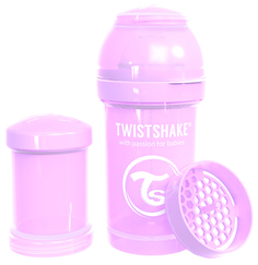 Антиколиковая бутылочка Twistshake для кормления фиолетовый Pastel Purple 180 мл