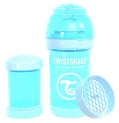 Антиколиковая бутылочка Twistshake для кормления пастельный синий Pastel Blue 180 мл