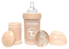 Антиколиковая бутылочка Twistshake для кормления пастельный бежевый Pastel Beige 260 мл