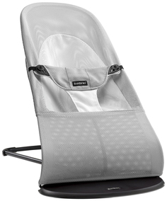 Шезлонг детский BabyBjorn Bouncer Balance Soft Серый/белый BabybjÖrn