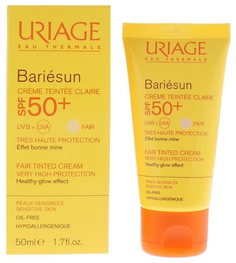 Тональный крем Uriage Bariesun Crème Teintée Claire SPF-50 Светлый 50 мл