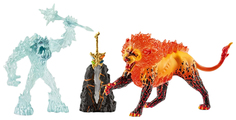 Игровой набор Schleich Игровые Фигурки Ледяной Монстр Против Огненного Льва