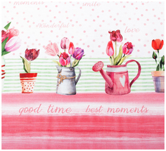 Скатерть Этель Тюльпаны 180х147 см