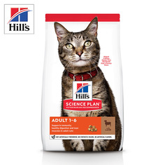 Сухой корм для кошек Hills Science Plan Adult, для иммунитета, ягненок, 1,5кг