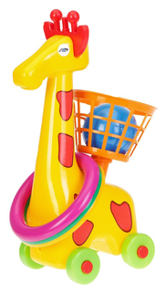 Каталка "Жираф-кольцеброс" Mej Pol