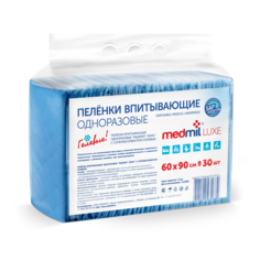 Пеленки для взрослых Medmil Luxe впитывающие гелевые с САПом 60 х 90 30 шт.