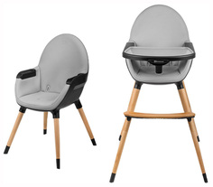 Стульчик для кормления Kinderkraft Fini Grey/Black