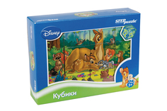 Кубики Step Puzzle 12 штук Бемби Disney