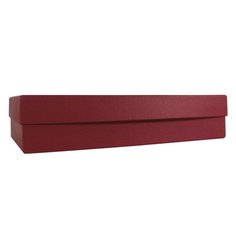 Подарочная коробка, 29 х 18 х 7 см, бордовая No Brand