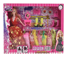 Кукла Fashion Girl с набором одежды Shantou