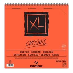 Альбом на спирали для графики Canson XL Croquis, 30х30см, 120 листов