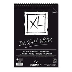 Альбом на спирали для графики Canson XL Black, 21х29,7см, 40 листов