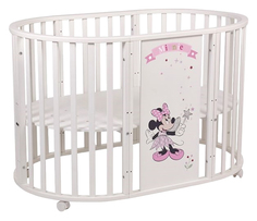 Кроватка детская Polini Disney baby 925 Минни Маус-Фея белый