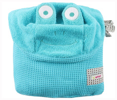 Махровое детское полотенце "Cuddly Towel", 85x115 см (плюшевый лягушонок, бирюзовый) Minene