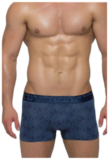 Мужские трусы-боксеры с узором диагональный ромб, синие (XXL) Salvador Dali