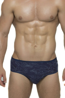 Трусы-слипы с цветочным узором, синие (XXL) Salvador Dali