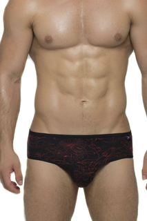 Трусы-слипы с цветочным узором, черные (XXL) Salvador Dali