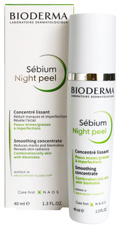 Пилинг для лица Bioderma Night Sebium Peel Smoothing Concentrate 40 мл