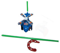 Игрушка для малышей. Каталка Вертолет 11х14,5х10,5 см Junfa Toys