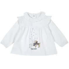 Лонгслив Chicco для девочек р.92 цв.белый