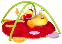 Игровой развивающий коврик Mioshi "Удивительный мир", с подвесными игрушками, 85х85х45 см