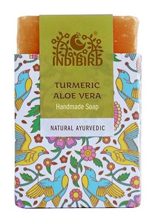 Косметическое мыло Indibird Куркума и Алое Вера 100 г