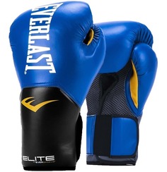 Боксерские перчатки Everlast Elite ProStyle синие 12 унций