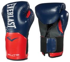 Боксерские перчатки Everlast Elite ProStyle красные/синие 16 унций