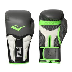 Боксерские перчатки Everlast Prime Training серые/белые 16 унций