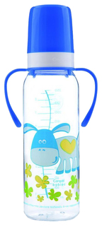 Бутылочка Canpol Cheerful animals 250 мл 12+ ослик синий