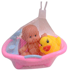 Игровой набор ABtoys Для Купания Пупса Карапузики 4 Предмета