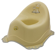 Горшок Maltex Жираф c нескользящими резинками бежевый