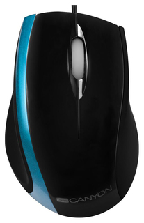 Проводная мышка CANYON CNR-MSO01NBL Cyan/Black