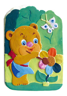 Роспись по камню Фантазер Ваятель: Мишка с цветком и бабочкой 707002