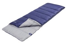 Спальный мешок Jungle Camp Avola Comfort, с подголовником, левая молния, цвет: синий