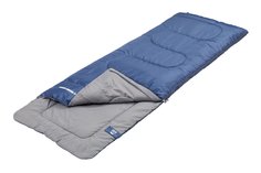 Спальный мешок Jungle Camp Ranger Comfort JR, с подголовником, левая молния, цвет: синий